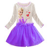 2017 Brand Kids Baby Girls Princess Dress Elsa's and Anna's girl dresses princess elsa anna patterns dress Girls party dress