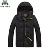 2017 Brand Down Jacket Men Winter With Hood Warm Coats AFS JEEP Mens Short White Duck Down Hooded Jacket D268
