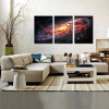Space and Universe  Canvas Print Space Landscape Paintings Wall Art Decor Universe Galaxy Stars 3 Piece Picture Print on Canvas
