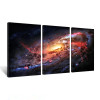 Space and Universe  Canvas Print Space Landscape Paintings Wall Art Decor Universe Galaxy Stars 3 Piece Picture Print on Canvas