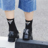 SP&CITY Vintage Fly Patterned Cool Harajuku Socks Women Fashion Rhinhstone Short Black Socks Hipster Female Funny Animal Socks SP&CITY Vintage Fly Patterned Cool Harajuku Socks Women Fashion Rhinhstone Short Black Socks Hipster Female Funny Animal Socks