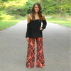 Sought-After Fashion Women Long Pants Loose Elastic Waist Trousers Summer Beach Casual Pants