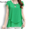 Soperwillton 2017 New Summer Women Blouse Loose Shirt O-Neck Chiffon Blouse Female Short Sleeve Blouse Plus Size 5XL Shirts D378 Soperwillton 2017 New Summer Women Blouse Loose Shirt O-Neck Chiffon Blouse Female Short Sleeve Blouse Plus Size 5XL Shirts D378