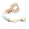 Soother clips Baby dummy Baby pacifier clip Baby teething toys wooden beads Cartoon chewable toy baby shower gifts