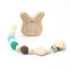 Soother clips Baby dummy Baby pacifier clip Baby teething toys wooden beads Cartoon chewable toy baby shower gifts