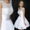 2016 prom gown Cocktail sequin Party dresses sexy pearl beads A Line formal dresses beading bling prom dress Cocktail Dresses