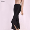 2016 New Women Vintage Irregular High Waist  Loose Solid Black Ruffle Elegant Casual Long Flare Wide Leg Pants