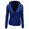 2016 New Women Sweatshirts Solid Color Hooded Jacket Long Sleeve Women's Hoodie Zipper Fall Winter Women Coat
