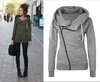 2016 New Women Sweatshirts Solid Color Hooded Jacket Long Sleeve Women's Hoodie Zipper Fall Winter Women Coat