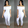 2016 New Women Off-shoulder Jumpsuit Bodycon Casual  Long Pants Playsuit Romper