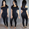 2016 New Women Off-shoulder Jumpsuit Bodycon Casual  Long Pants Playsuit Romper