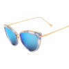 2016 New Women Cat Eye Sunglasses Fashion Women Brand Designer Coating Mirror Sun glasses Female Sunglasses UV400