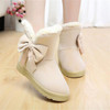 2016 NEW Women Boots Warm Winter Snow Boots Suede Ankle Boots Female Bowtie Thick Plush Inside Shoes Botas Mujer 2016 NEW Women Boots Warm Winter Snow Boots Suede Ankle Boots Female Bowtie Thick Plush Inside Shoes Botas Mujer