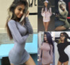 2016 New Women Autumn Dress Long Sleeve T Shirt Dress Sexy Black Dress Girls Bodycon Winter Casual Dress Vestidos