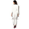 2016 new winter White Blazer Women Slim Blaser Double Breasted Design Blazer Feminino Female Suit Jacket & pants Women Work Wear