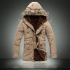 2017 Winter Military Army Style Solid Padded Parkas Fashion Warm Tooling Thick Overcoat Thick Hooded jacket Windbreaker 070202