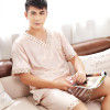 2017 winter mens silk satin pajamas pajama pyjamas short set sleepwear loungewear