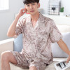2017 winter mens silk satin pajamas pajama pyjamas short set sleepwear loungewear
