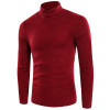 2017 Winter Male Solid Slim Fit Pullover Gray White Sweater Male Turtleneck Men Brand Knitted Warm Sweater Pull Homme Marque