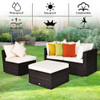 Patio Rattan Wicker Sofa Furniture Set