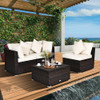 Patio Rattan Wicker Sofa Furniture Set