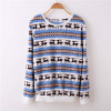 2017 winter Keep warm Fashion Strawberry fruit stripes Harajuku Colored little stars sweater Women high quality Flannel pullover