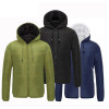 2017 Winter Jackets Mens Casual New Hooded Thicken Coat Male Zipper Slim Men And Women Outwear Men Warm Parka Outwear Casaco