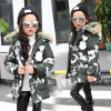 2017 Winter Jackets for kids warm coats Girls Outerwear Fur Collar camouflage Children's Down Jacket Thick Boy Winter Coat Down