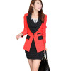 2017 Hot Fashion Korean Elegant One Button Business Suit Blazers OL Slim Patchwork Blazer Jackets Women's Suit