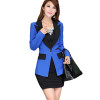 2017 Hot Fashion Korean Elegant One Button Business Suit Blazers OL Slim Patchwork Blazer Jackets Women's Suit