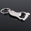 2017 Hot Creative Foot Shaped Beer Bottle Opener Personalized Funny Stainless Steel Credit Card Bottle Opener Bar Tool cerveja