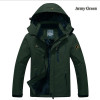 2017 hot Brand Luo Baoluo winter jacket men Plus velvet warm wind parka 6XL plus size black hooded winter coat men