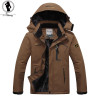 2017 hot Brand Luo Baoluo winter jacket men Plus velvet warm wind parka 6XL plus size black hooded winter coat men