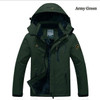 2017 hot Brand Luo Baoluo winter jacket men Plus velvet warm wind parka 6XL plus size black hooded winter coat men