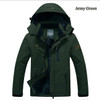 2017 hot Brand Luo Baoluo winter jacket men Plus velvet warm wind parka 6XL plus size black hooded winter coat men