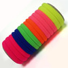 2017 Hot 10Pcs Candy Fluorescence Rubber Bands Elastic Bands Hair Accessories for Women Hairs Elastic Black Gums Hair Bands Tie
