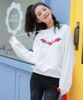 2017 hoodies women ulzzang autumn winter new korean clothes cute hoodie pocket embroidery roses harajuku kawaii sweatshirt women