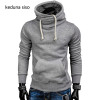 2017 Hoodies Men Sudaderas Hombre Hip Hop Mens Brand Solid Color Turtleneck Pullover Hoodie Sweatshirt Slim Fit Men Hoody