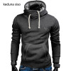 2017 Hoodies Men Sudaderas Hombre Hip Hop Mens Brand Solid Color Turtleneck Pullover Hoodie Sweatshirt Slim Fit Men Hoody