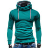2017 Hoodies Men Sudaderas Hombre Hip Hop Mens Brand Solid Color Turtleneck Pullover Hoodie Sweatshirt Slim Fit Men Hoody