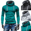 2017 Hoodies Men Sudaderas Hombre Hip Hop Mens Brand Solid Color Turtleneck Pullover Hoodie Sweatshirt Slim Fit Men Hoody
