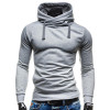 2017 Hoodies Men Sudaderas Hombre Hip Hop Mens Brand Solid Color Turtleneck Pullover Hoodie Sweatshirt Slim Fit Men Hoody