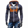 2017 Hoodies Men Sudaderas Hombre Hip Hop Mens Brand Letter Hooded Zipper Hoodie Sweatshirt Slim Fit Men Hoody XXXL