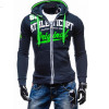 2017 Hoodies Men Sudaderas Hombre Hip Hop Mens Brand Letter Hooded Zipper Hoodie Sweatshirt Slim Fit Men Hoody XXXL