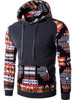 2017 Hoodies Men Hombre Hip Hop Male Brand Hoodie Digital Printing Sweatshirt  Suit Mens Splice Slim Fit Men Hoody XXL QMCG