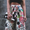 2017 Hirigin Women Fashion Casual Pants Trousers Summer Women Loose Stretch High Waist Pants Wide Leg Long Palazzo Trousers 1