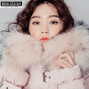 2017 High Quality Winter Down Jacket Women Slim Warm Thick Cute Pink Duck Down Coat Plus Size Real Fur Hood Parka Female Y325