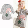 2016 New Fashion Christmas Santa Claus Kids Baby Girls Casual Clothes Tops Tutu High-quality Dress Princess Dress