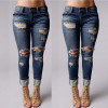 2016 New Fashion Autumn Winter Style Women Jeans Ripped Holes Harem Pants Jeans Slim Vintage Boyfriend Jeans For Women S/M/L/XL 2016 New Fashion Autumn Winter Style Women Jeans Ripped Holes Harem Pants Jeans Slim Vintage Boyfriend Jeans For Women S/M/L/XL