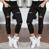 2016 New Fashion Ankle-Length Pants Solid Color Hollow Out pantalon femme Pants Women Sweatpants Cargo Jogger Pants